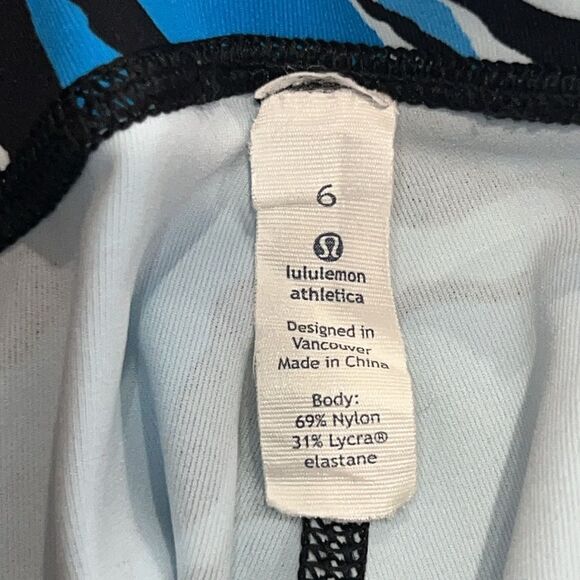 Lululemon Wunder Under Pant (Hi-Rise) Boom Bloom Beach Blanket Blue Ice Milk 6 - Picture 12 of 14